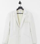 Collusion Unisex Oversized Blazer In Off White
