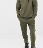Another Influence Tall Quilted Panel Slim Fit Sweatpants-green