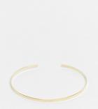 Kingsley Ryan Exclusive Minimal Cuff Bangle In Sterling Silver Gold Plate