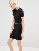 Cheap Monday Sweat With Popper Sleeve-black