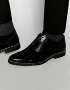 Red Tape Smart Brogues In Black Leather - Black