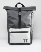 11 Degrees Rolltop Backpack In Gray - Gray