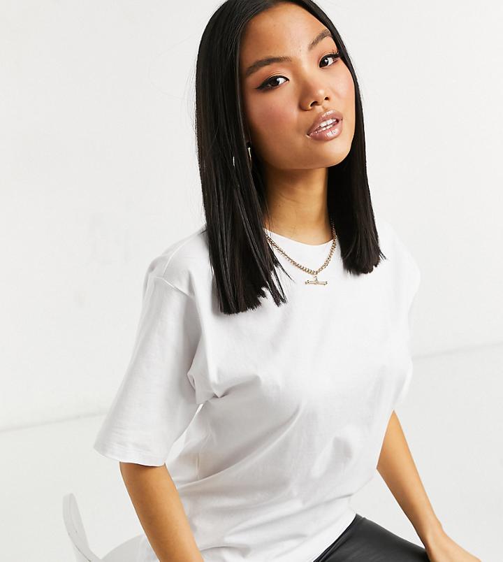 Asos Design Petite Ultimate Oversized T-shirt In White