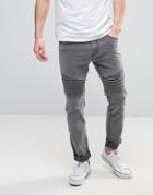 Troy Biker Jeans In Slim Fit - Gray