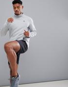 Jack & Jones Core Performance Sweatshirt With Funnel Neck And Thumb Cuffs - Gray