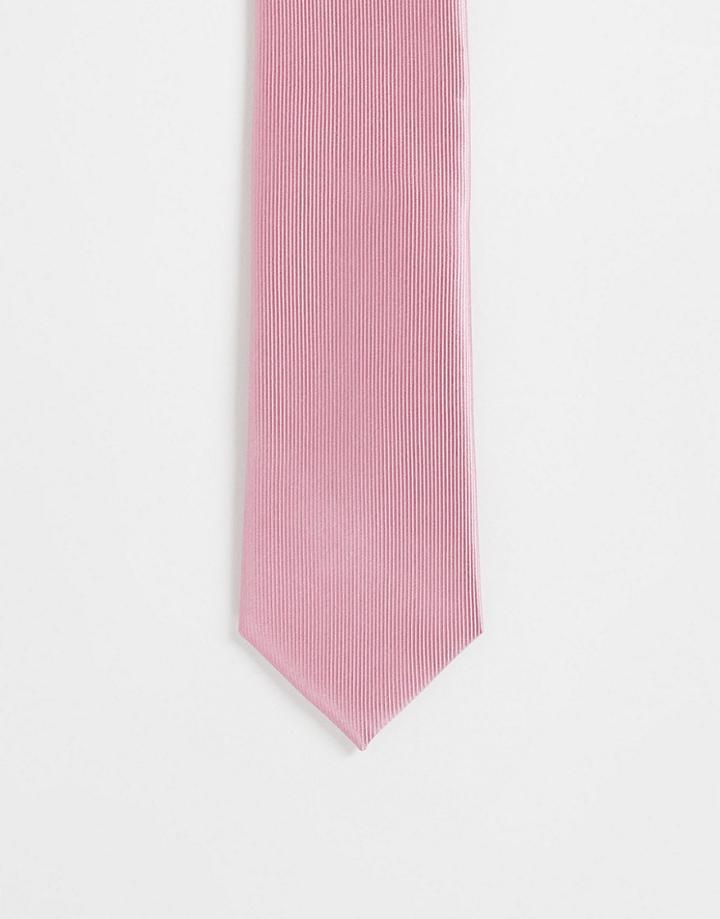 Gianni Feraud Satin Tie In Pink