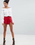 Ivyrevel Short With Split Front - Red