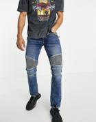 True Religion Biker Rocco Skinny Fit Jeans-blues