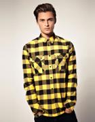 Adidas Originals Check Pocket Detail Shirt - Yellow