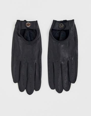 Barneys Original Touchscreen Driving Gloves In Black