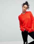 Asos Chunky Oversized Sweater - Orange