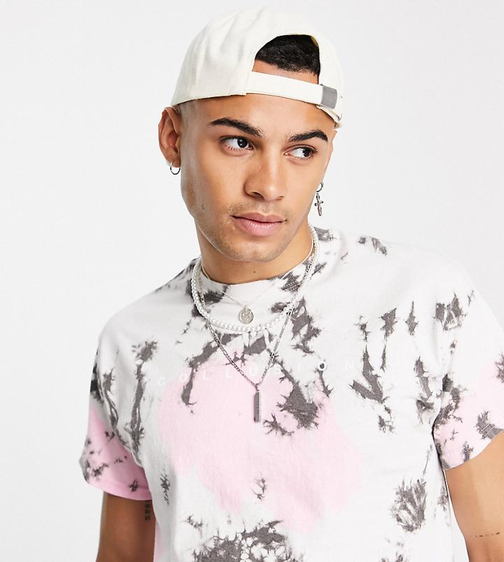 Collusion Logo T-shirt In Tie Dye-multi