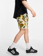 Weekday Adam Shorts In Beige Camo-neutral