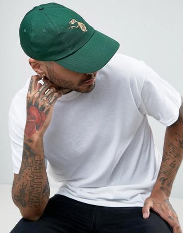 New Love Club Et Embroidered Cap - Green
