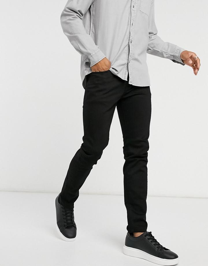 Selected Homme Slim Jeans Cotton Black - Black
