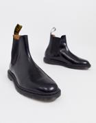 Dr Martens Graeme Chelsea Boots In Black Polished Smooth