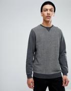 Common People Color Block Sweatshirt - Gray