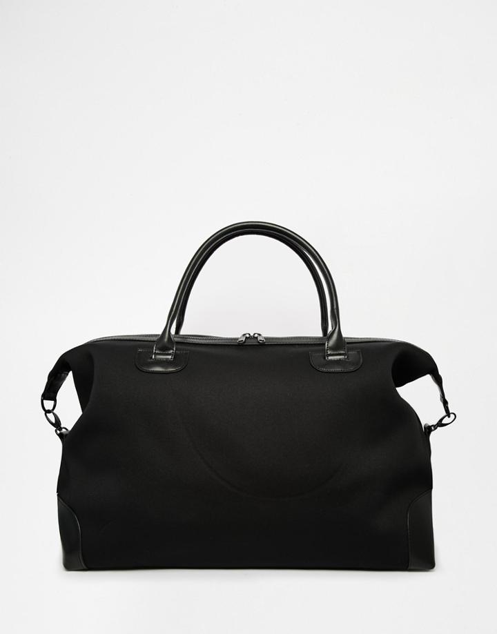 Asos Carryall In Black Scuba - Black