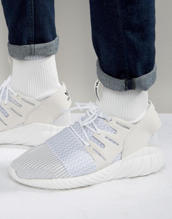 Adidas Originals Tubular Doom Sneakers In White S80509 - White