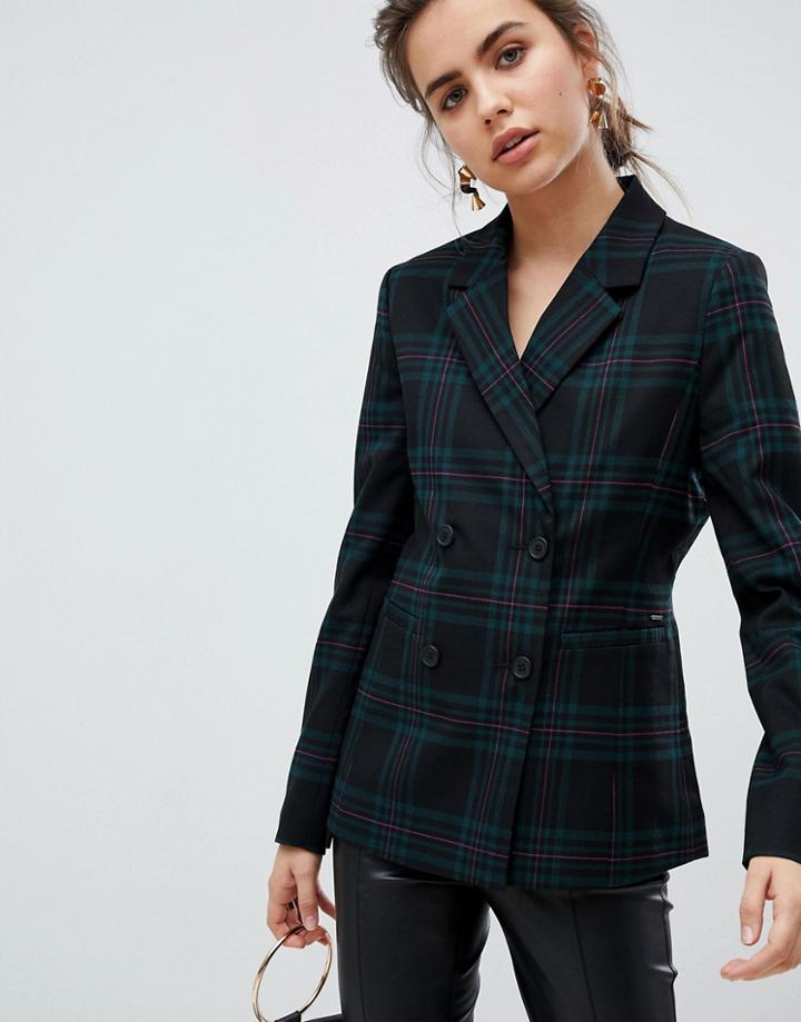 B.young Check Blazer - Multi