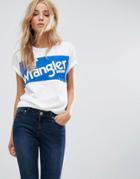 Wrangler Retro Horse Logo T Shirt - White
