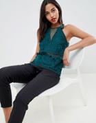 Coast Royale Green Lace Top - Green