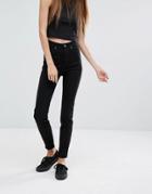 Dr Denim Zoe Sky High Waist Skinny Jean - Black