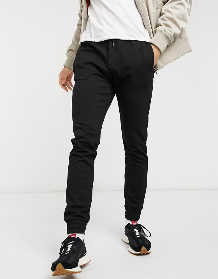 River Island Jogger In Black
