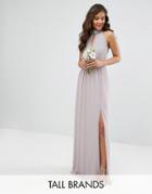 Tfnc Tall Wedding Maxi Dress With Embellishment - Gray