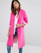 Helene Berman Wool Blend College Coat - Pink