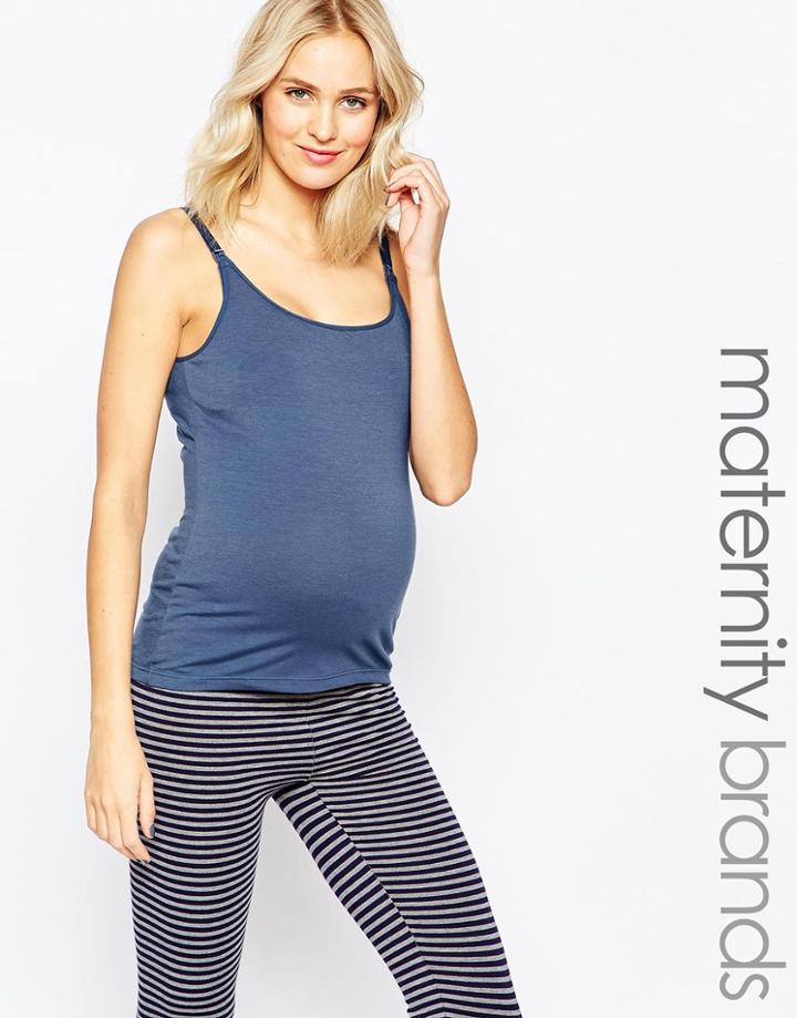 Emma Jane Nursing Tank - Mid Blue
