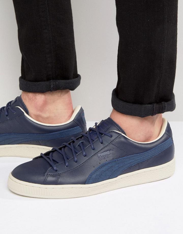 Puma Basket Classic Citi Sneakers In Blue 36135202 - Blue