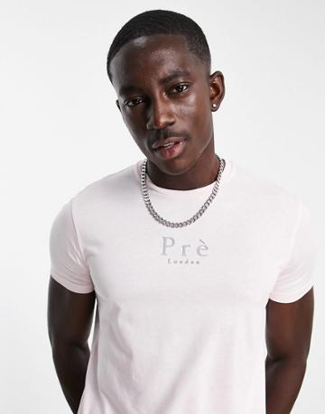 Pre London Core T-shirt In Salmon Pink