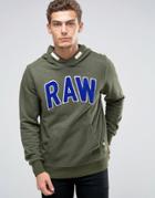 G-star Warth Raw Applique Hoodie - Green