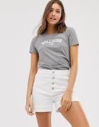 Hollister Boyfriend T-shirt In Gray