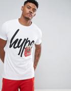 Hype X Coca Cola T-shirt In White With Bottle Script - White