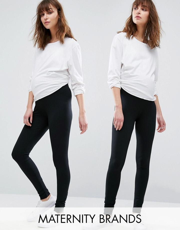 Mama. Licious Mix 2 Pack Organic Legging - Multi