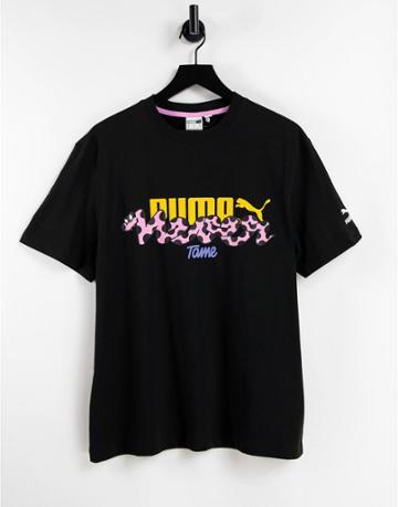 Puma X Aka Boku Chest Logo T-shirt In Black
