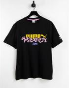 Puma X Aka Boku Chest Logo T-shirt In Black