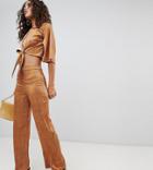 Fashion Union Tall High Waist Pants Two-piece - Orange