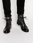 Aldo Giannola Leather Boots - Gray