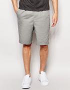 Pull & Bear Chino Shorts In Gray - Gray