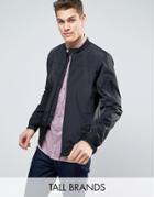 Ted Baker Tall Microfibre Bomber - Black