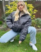 Na-kd Padded Anorak In Black