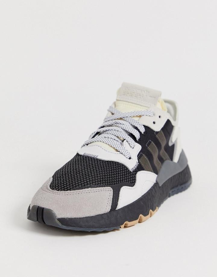 Adidas Originals Nite Jogger Sneakers In Black - Black