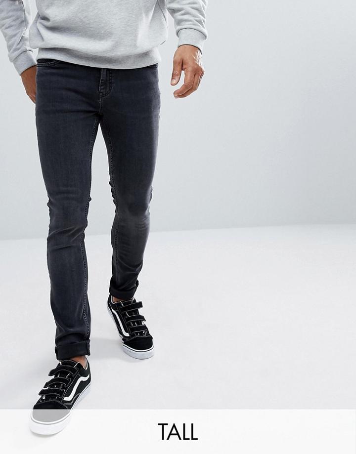 Cheap Monday Tall Tight Skinny Jeans Night Sky - Black