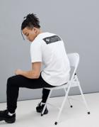 Columbia Back Logo Print T-shirt In White/black - White