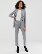 In Wear Una Kick Flare Check Two-piece Pants-gray