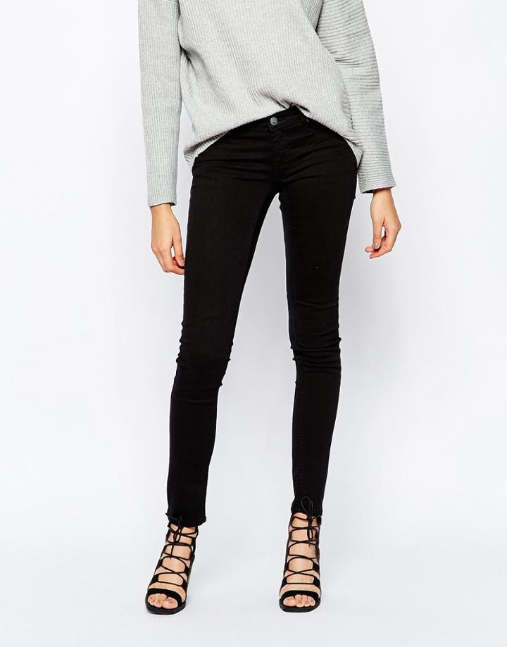 Cheap Monday Skinny Pitch Black Jeans - Pitch Black