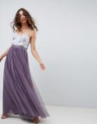 Needle And Thread Tulle Maxi Skirt In Purple - Purple